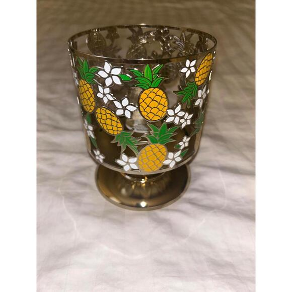 Bath & Body Works Pineapple & Plumeria 3 Wick Candle Holder - Picture 1 of 3